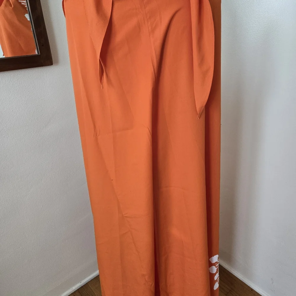 Vintage Tahitian Orange Sarong NOS - Picture 8 of 9